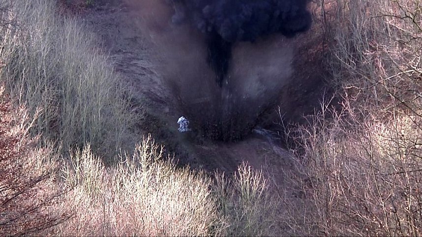 Mit 100 Kilogramm Sprengstoff getestet