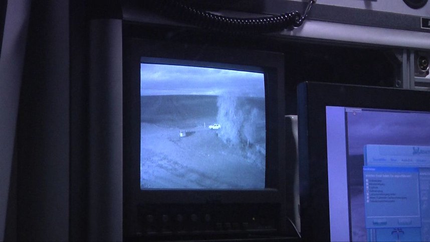 Einsatz entlang der neuen Strecke