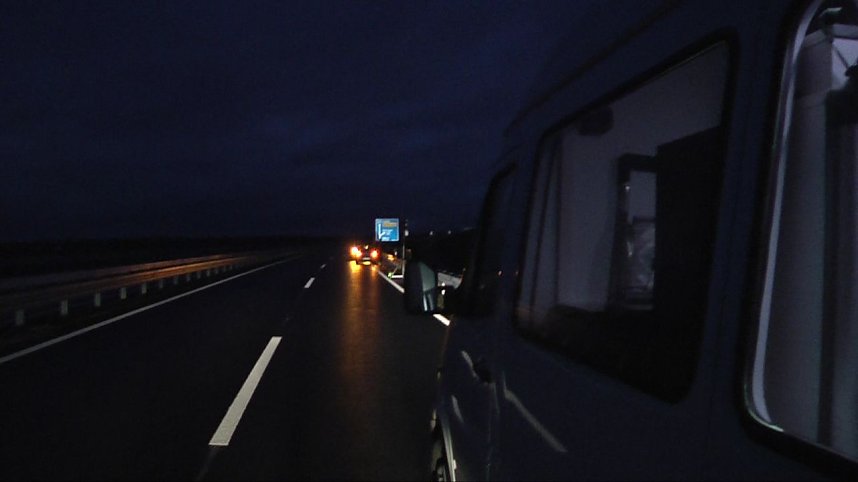 Einsatz entlang der neuen Strecke