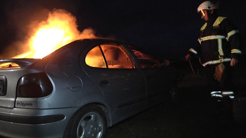 Einsatz entlang der neuen Strecke