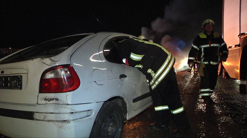 Einsatz entlang der neuen Strecke