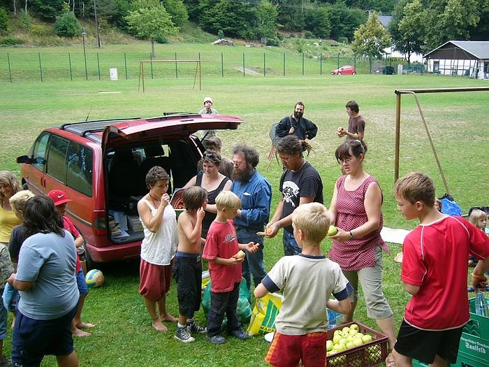 Mittagessen im Waldbad