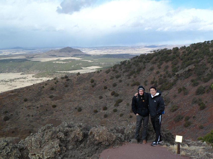 Wandern auf einem Vukan