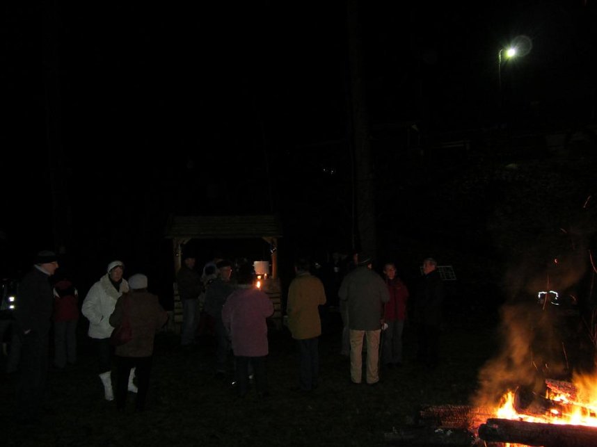 Mit Fackeln unterwegs