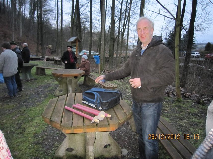 Mit Fackeln unterwegs