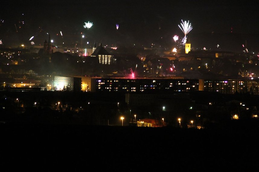 Feuerwerk &uuml;ber Nordhausen