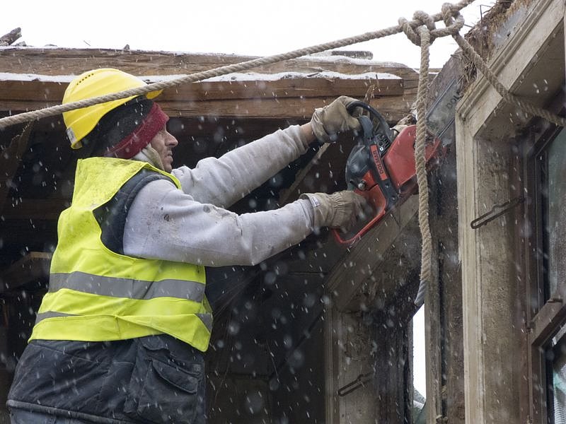 Das Ende eines Hauses