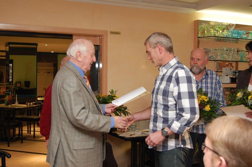 Ausgezeichnet f&uuml;r bes. Leistungen im Verein: Martin R&auml;cke