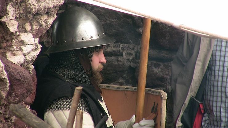 historisches Spektakel auf der Burgruine Hohnstein
