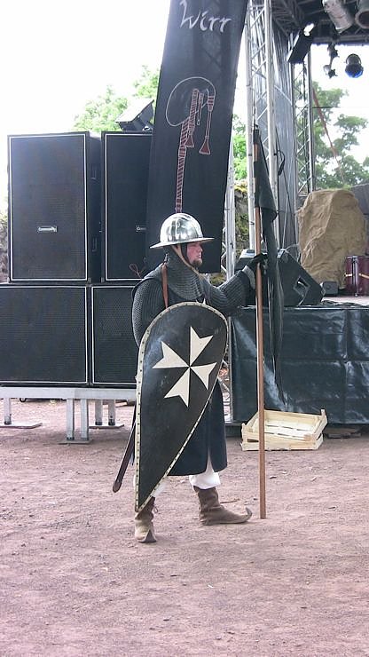 historisches Spektakel auf der Burgruine Hohnstein