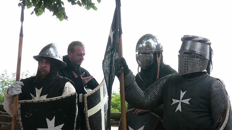 historisches Spektakel auf der Burgruine Hohnstein � Ritter