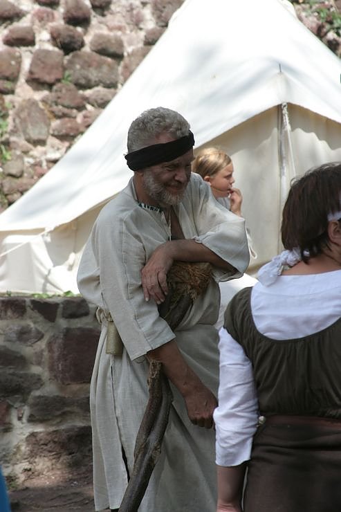historisches Spektakel auf der Burgruine Hohnstein