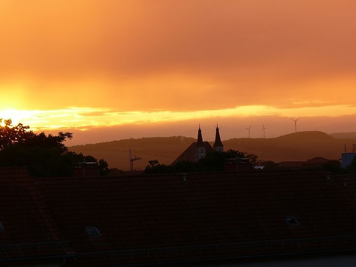 Abendhimmel &uuml;ber Nordhausen