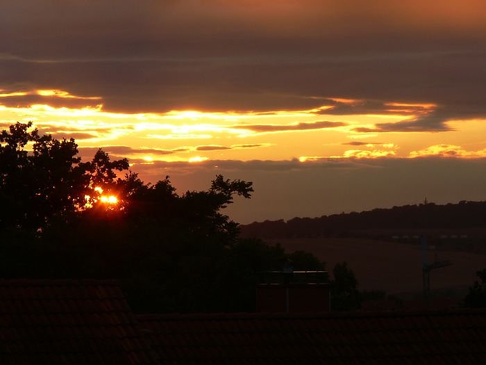 Abendhimmel &uuml;ber Nordhausen