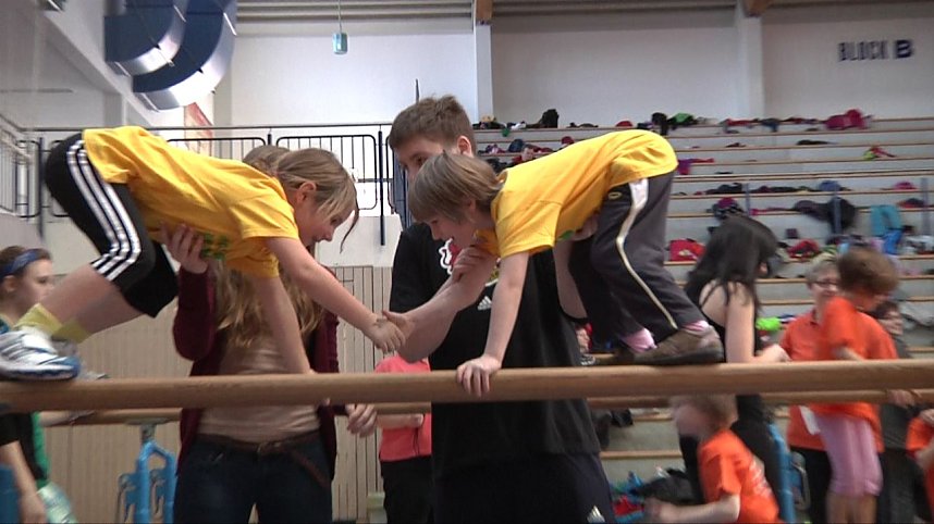 Spa&szlig; beim Turnen