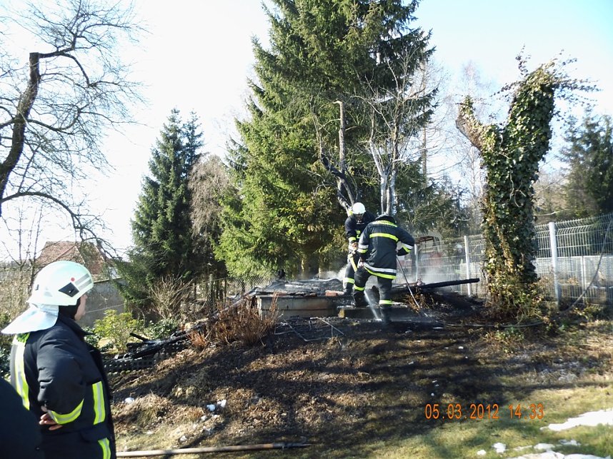 Gartenlaube brannte nieder