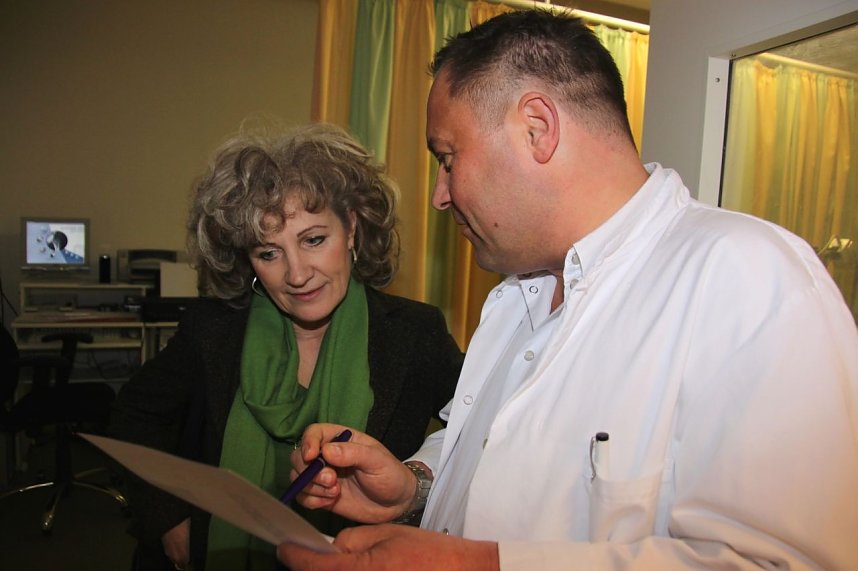 Landr&auml;tin unnterwegs