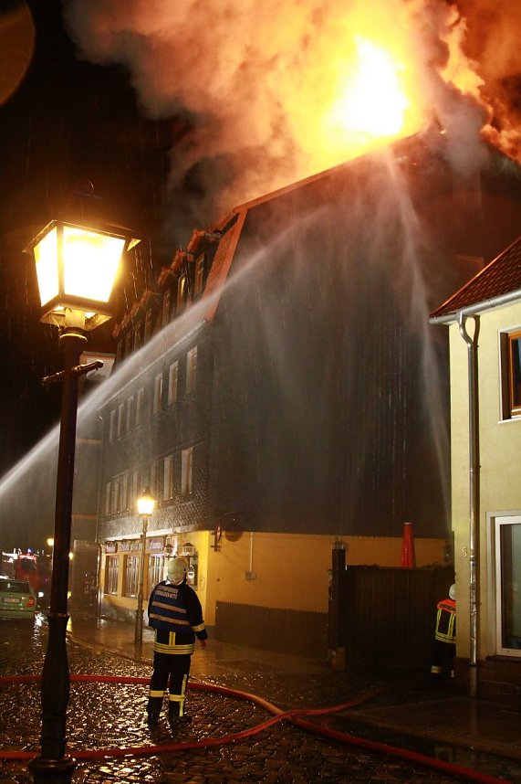 Brand in der Altstadt