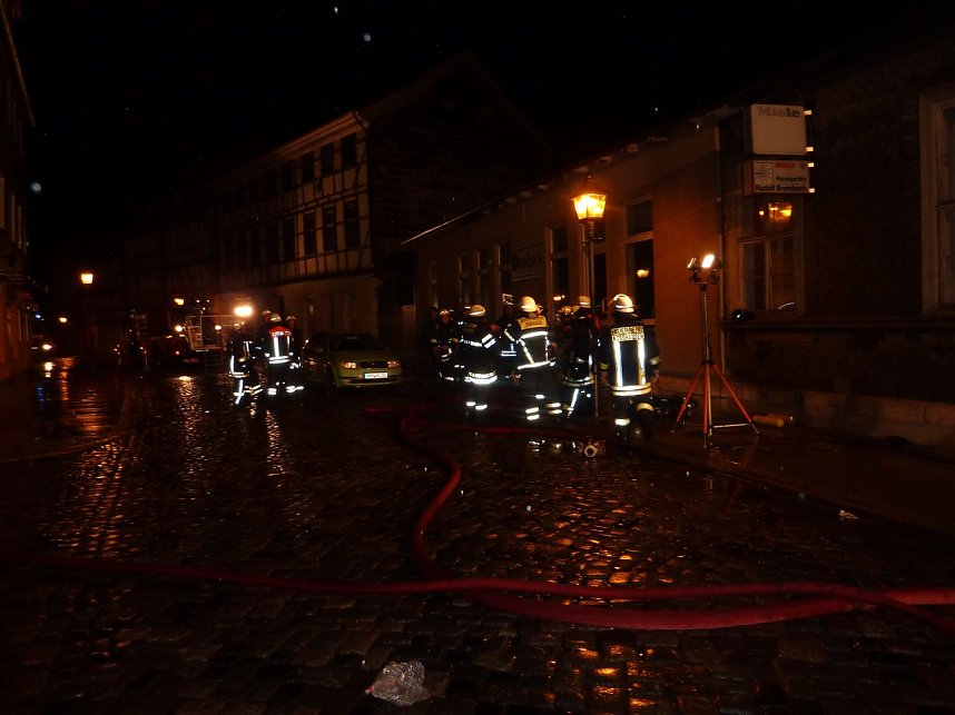 Brand in der Altstadt