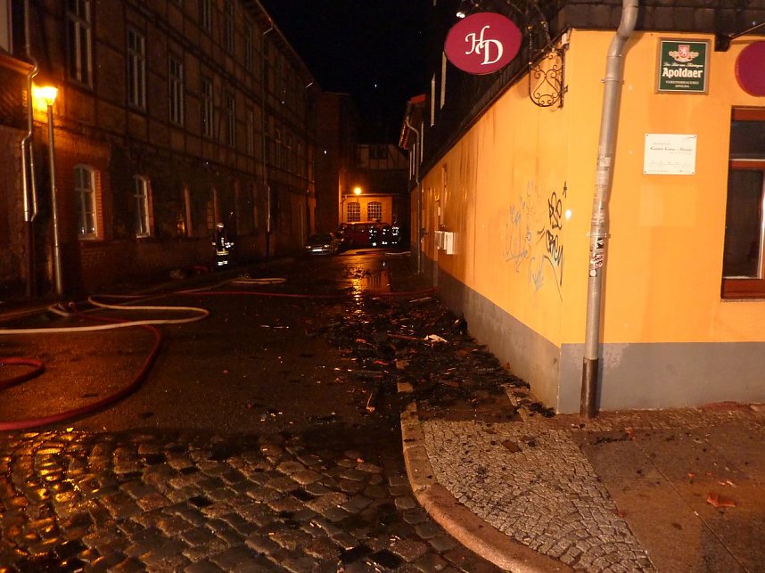 Brand in der Altstadt