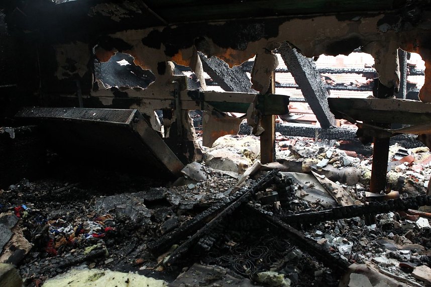 Brandschaden im Haus