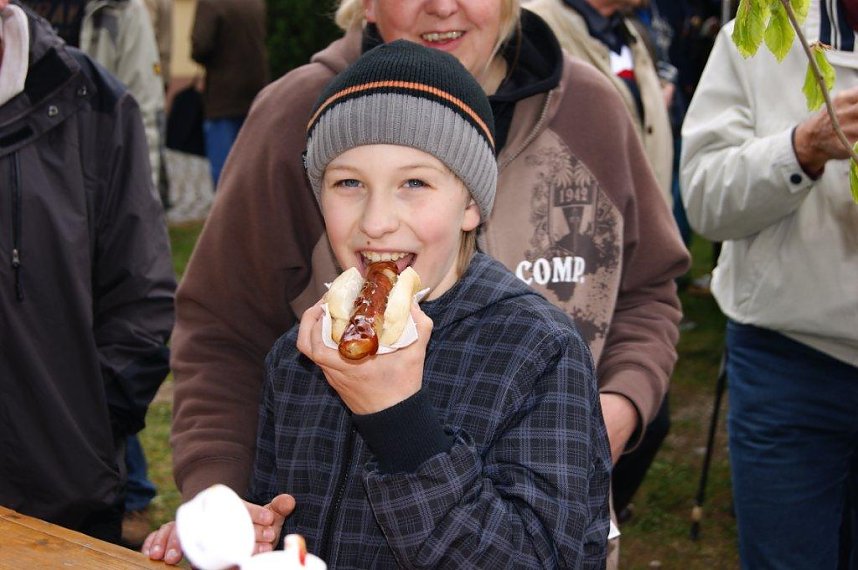 Maibaum in Obergebra gesetzt