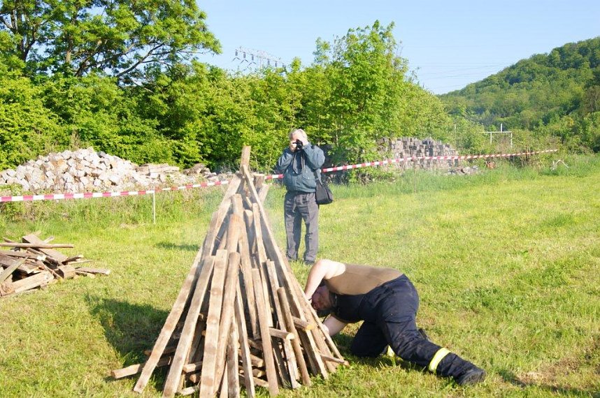Pfingstfeuer in Obergebra