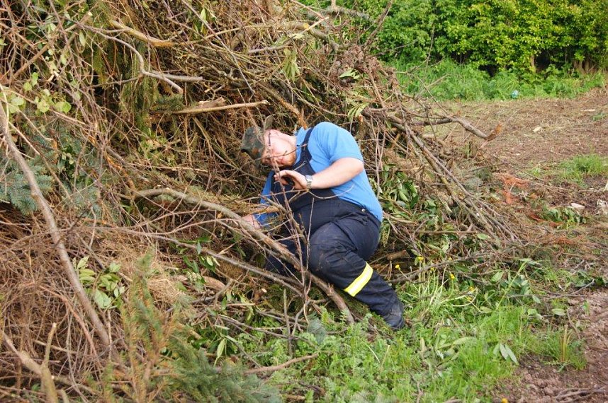Pfingstfeuer in Obergebra