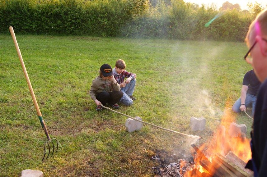 Pfingstfeuer in Obergebra