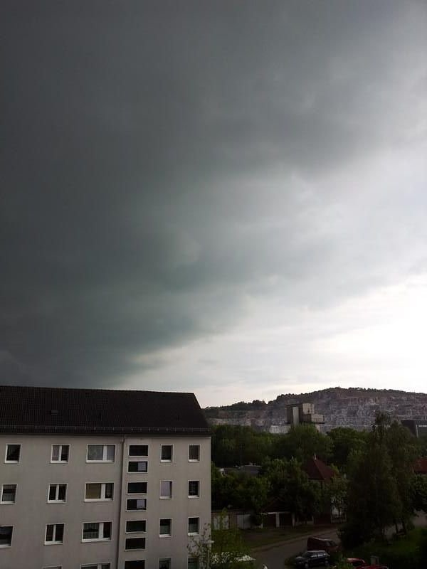 Unwetter &uuml;ber dem S&uuml;dharz