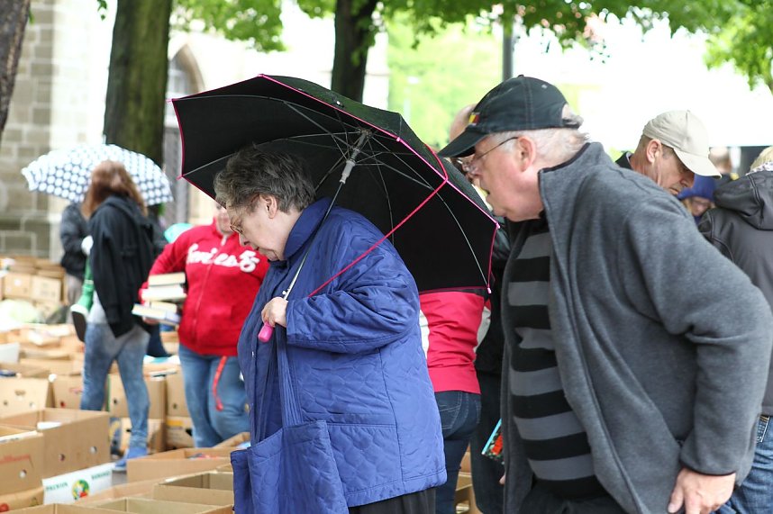 Trotz Regen gro&szlig;es Interesse