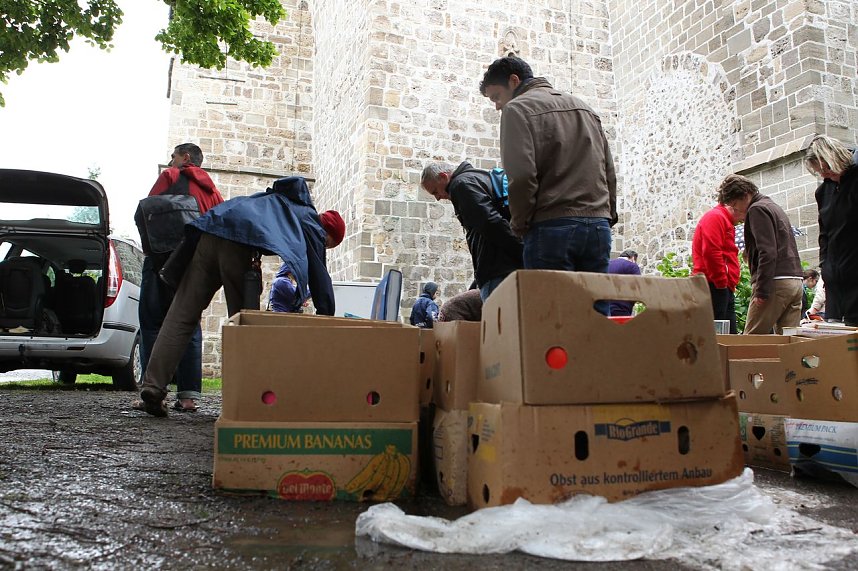 Trotz Regen gro&szlig;es Interesse