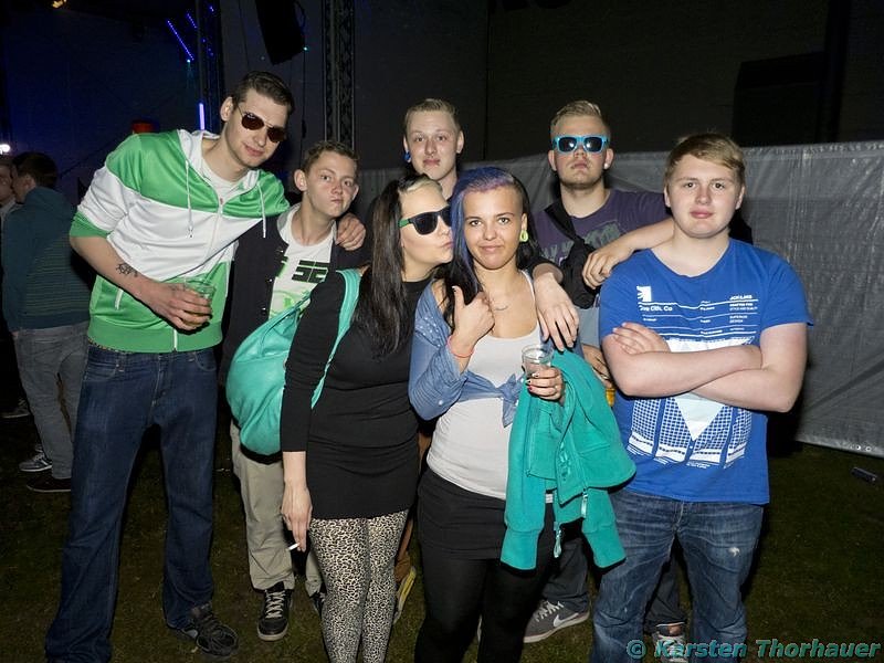 Party an der Schachtstra&szlig;e