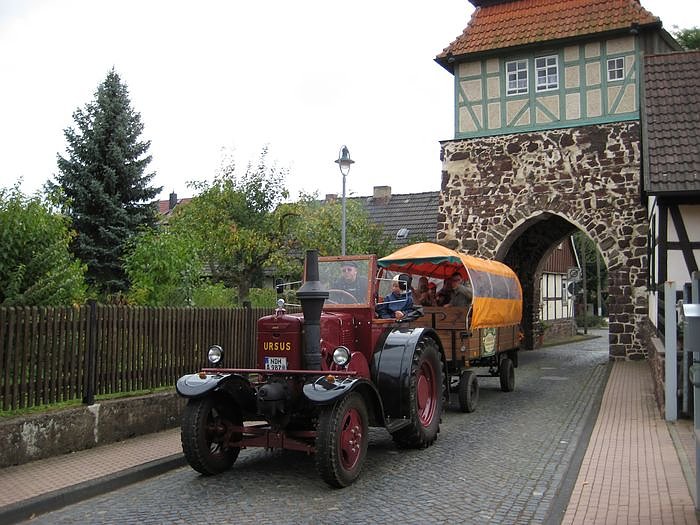 Ausfahrt mit Traktor