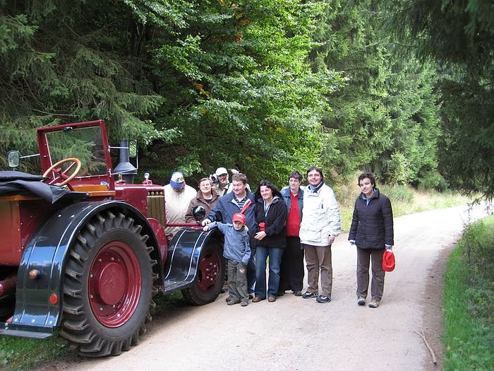 Ausfahrt mit Traktor