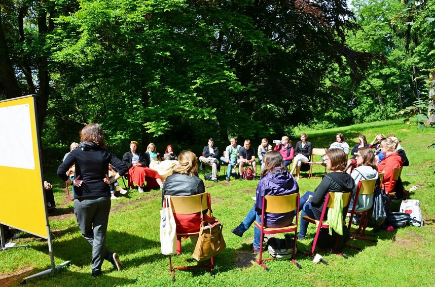 Das Aufbauseminar "Strategisches Freiwilligenmanagement" im gr&uuml;nen H&ouml;rsaal - Park Hohenrode
