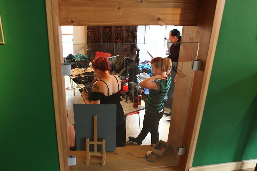 Geburtstagsparty wird vorbereitet