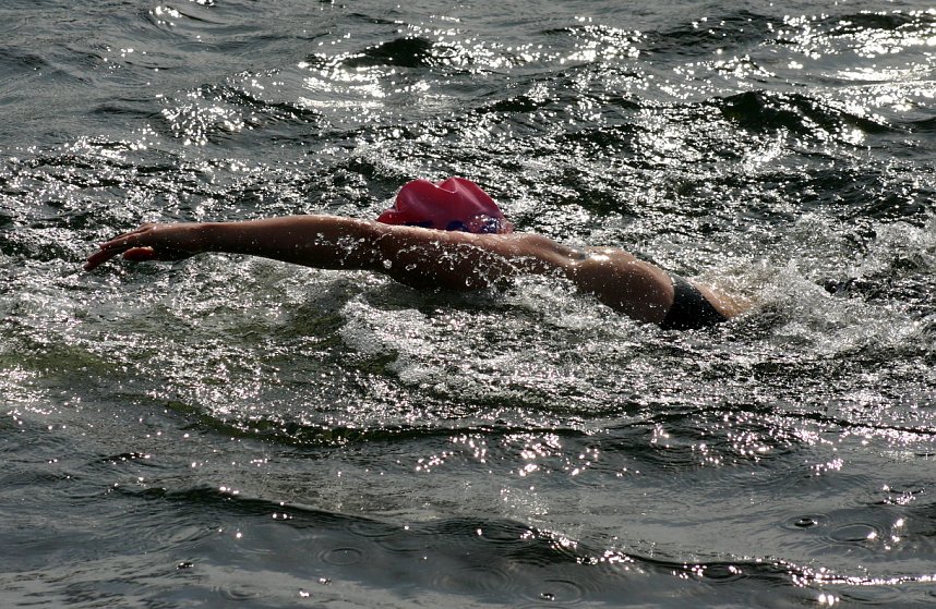 Bangen und Schwimmen