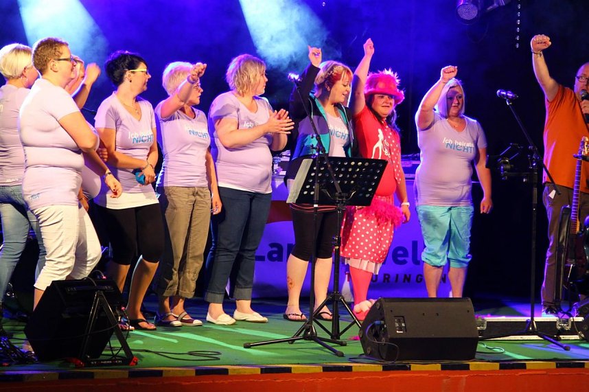 Auch am Samstag wurde gefeiert