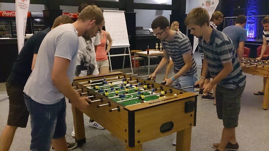 Kicker-Turnier im Klubhaus