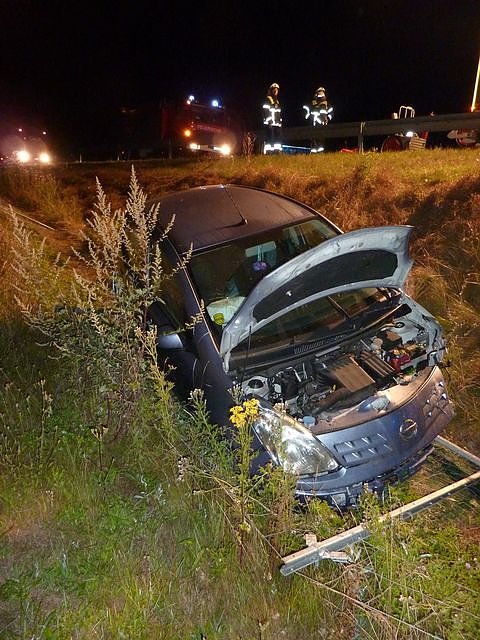 Unfall auf der Autobahn A 38