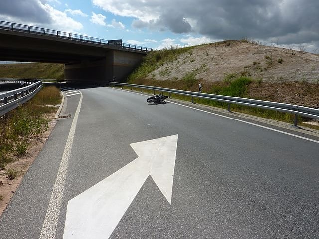 Unfall auf Zubringer