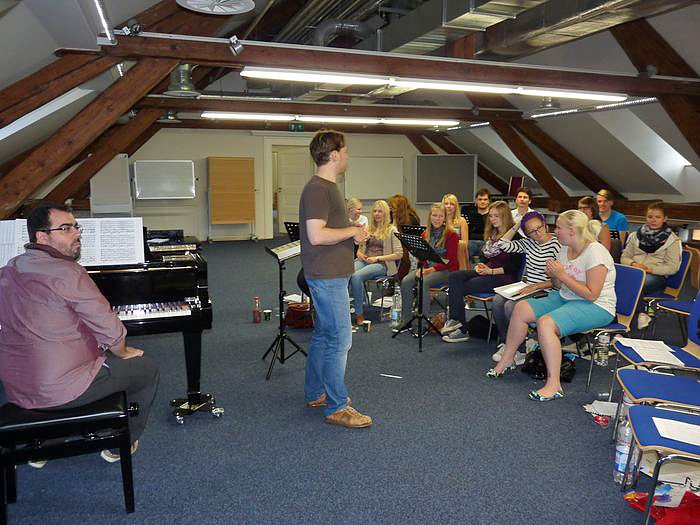 Beim Proben vorbeigeschaut