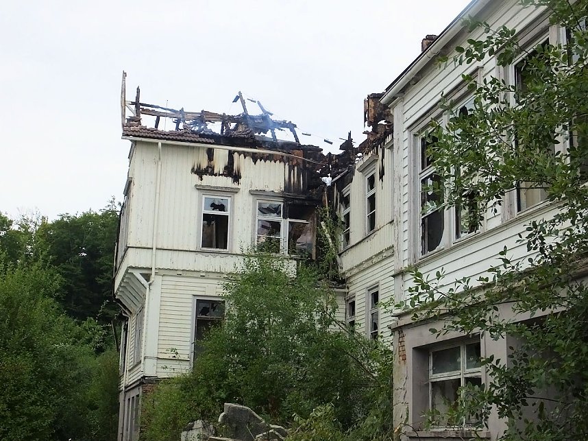 Albrechtshaus abgebrannt