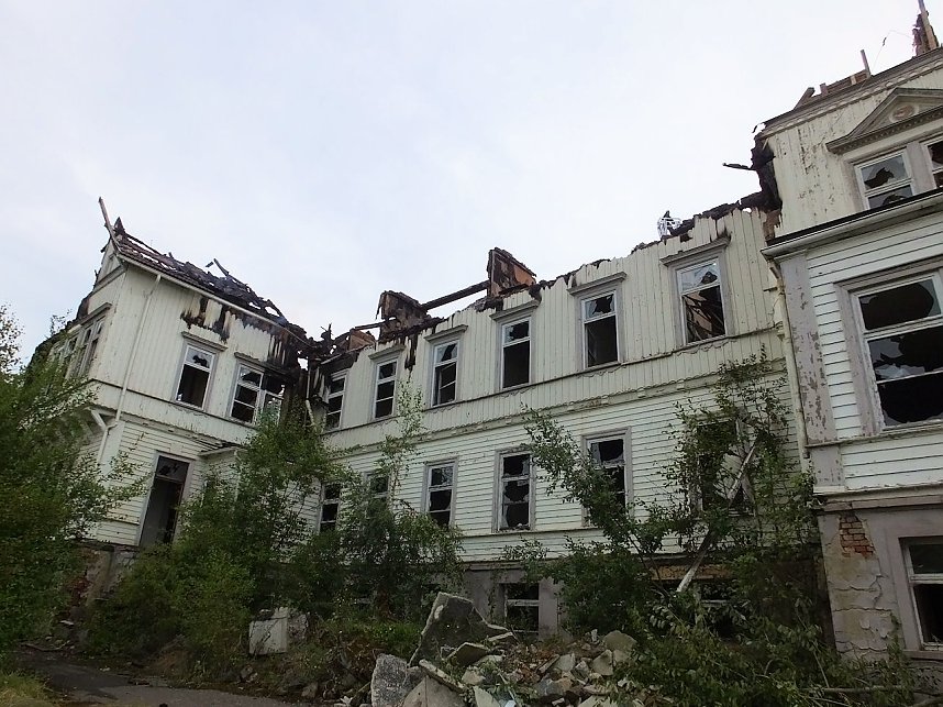 Albrechtshaus abgebrannt