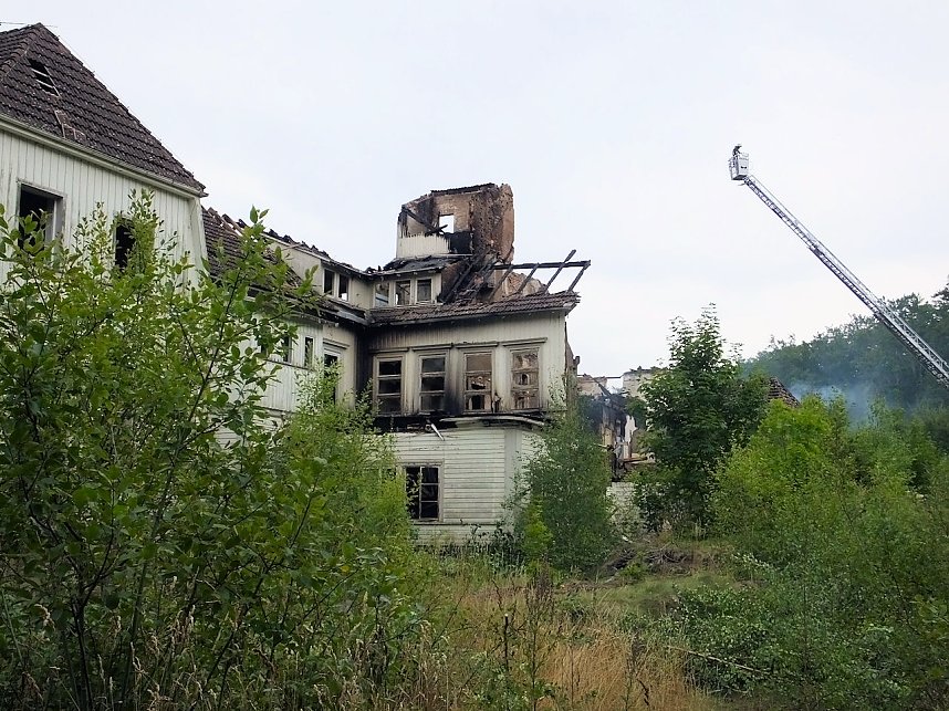 Albrechtshaus abgebrannt