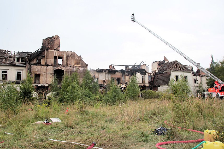 Albrechtshaus abgebrannt