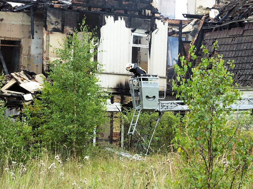 Albrechtshaus abgebrannt