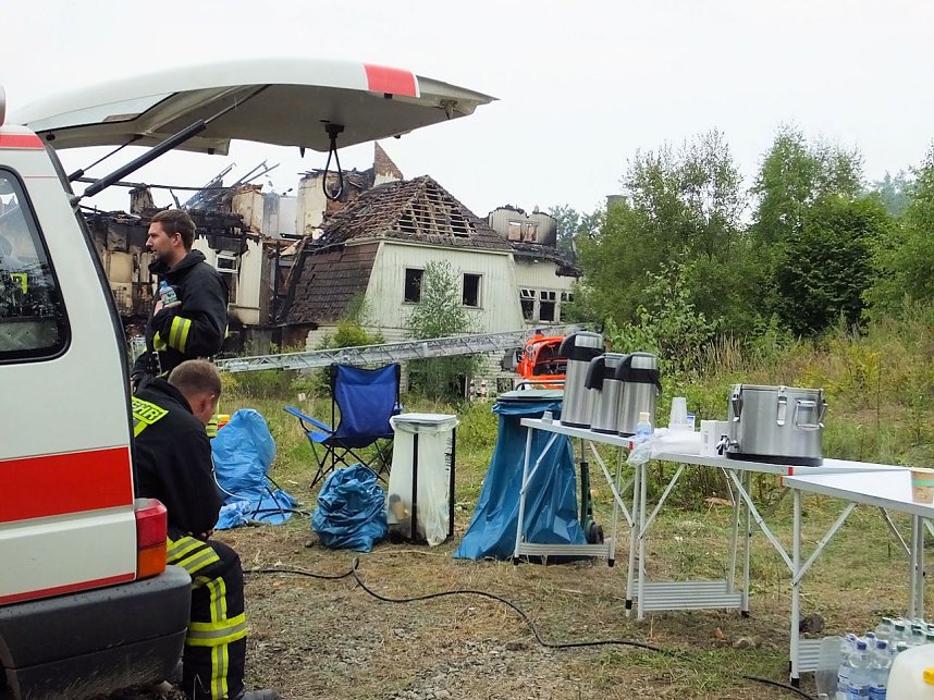 Albrechtshaus abgebrannt