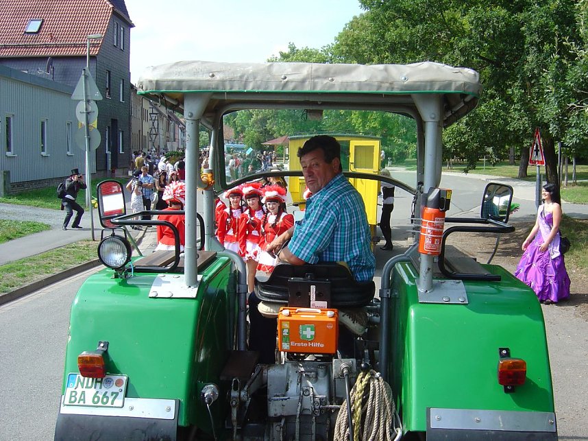 Beim Umzug mit dabei